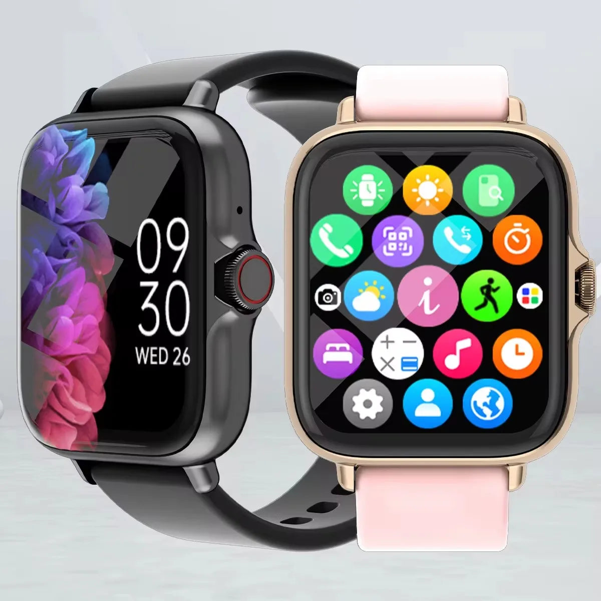 Waterproof Smart Watch – Bluetooth Call, Message Alerts & Fitness Tracker for Android & iPhone
