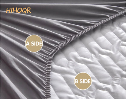 Waterproof Thickened Mattress Pad Protector – Skin-Friendly Durable Fitted Bed Sheet Cover, Latex Mat Cover (120x200 / 150x200 / 180x200)