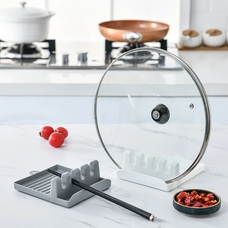 Kitchen Spoon Holder & Spatula Rack Organizer | Non-Slip Chopsticks Holder for Neat & Tidy Cooking Space