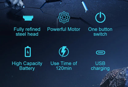 Small Hair Clipper for Home Use – USB Rechargeable, Portable with Replaceable Nozzle