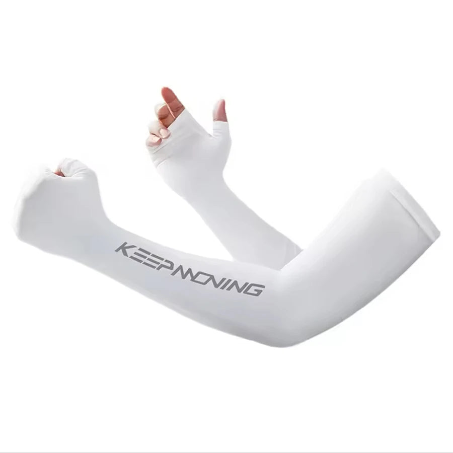 Summer Ice Silk Arm Sleeves – UV Protection Cooling Sports Sleeves for Men & Women | Cycling, Running & Outdoor Fitness