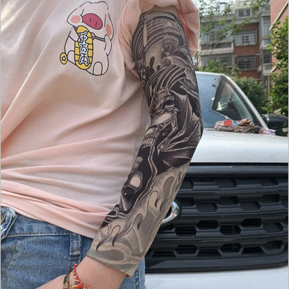 6 PCS Tattoo Sleeves for Men & Women – Elastic Arm Covers for Outdoor, Sports & Party Style
