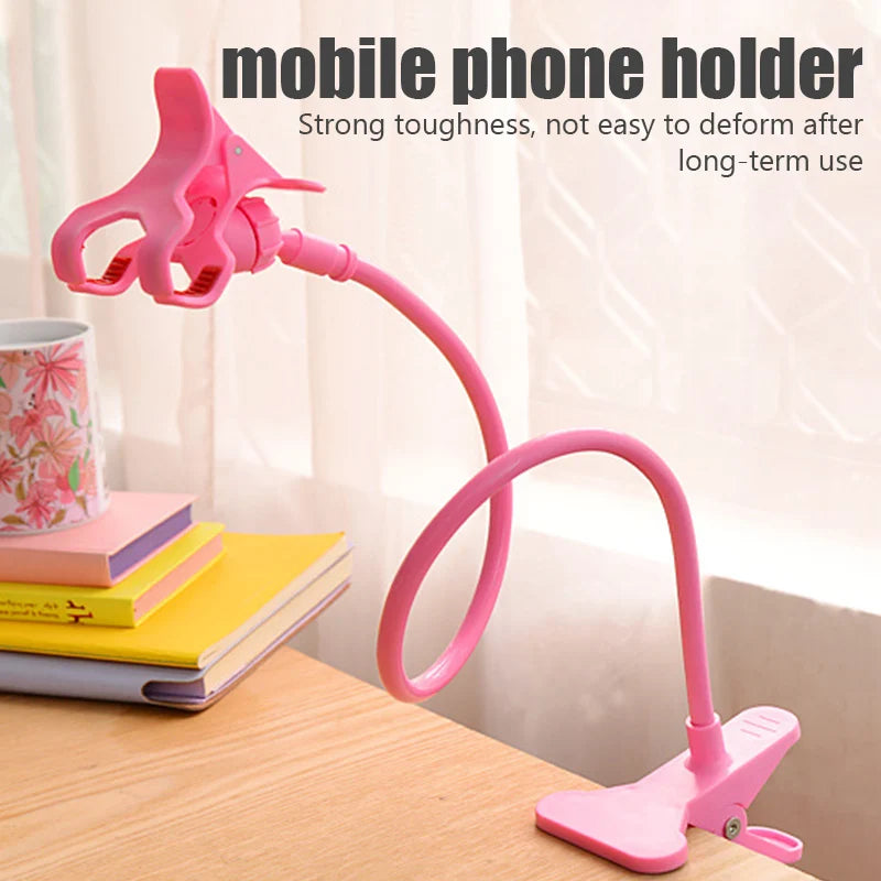 Universal Mobile Phone Holder – Flexible Lazy Adjustable Cell Phone Clip Stand for Bed, Desk & Home