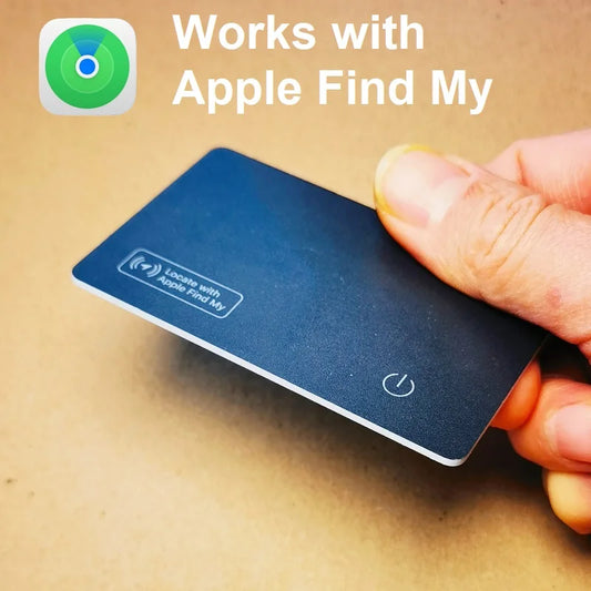 Wireless Charging GPS Tracker | Ultra-Slim Anti-Loss Device Compatible with Apple Find My & AirTag