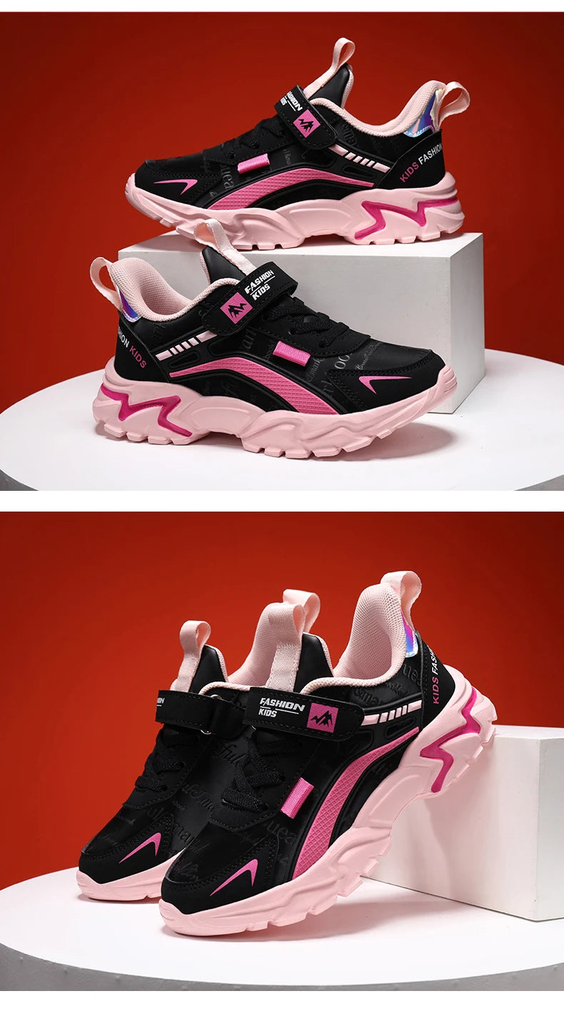 Kids Girls Running Shoes – Breathable, Non-Slip Sneakers for School, Sports & Outdoor Activities