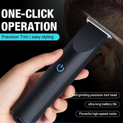 Small Hair Clipper for Home Use – USB Rechargeable, Portable with Replaceable Nozzle