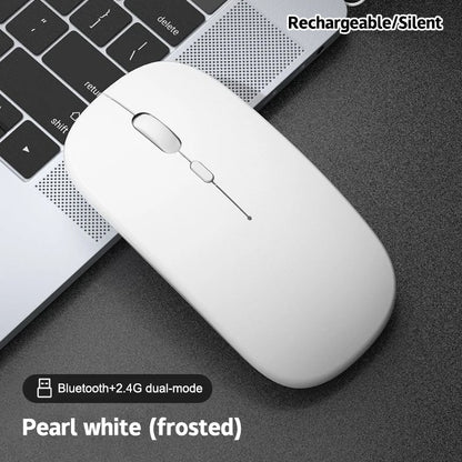 Portable Wireless Mouse Bluetooth 2.4GHz Dual Mode | Silent Ergonomic Mouse for Laptop, PC & MacBook