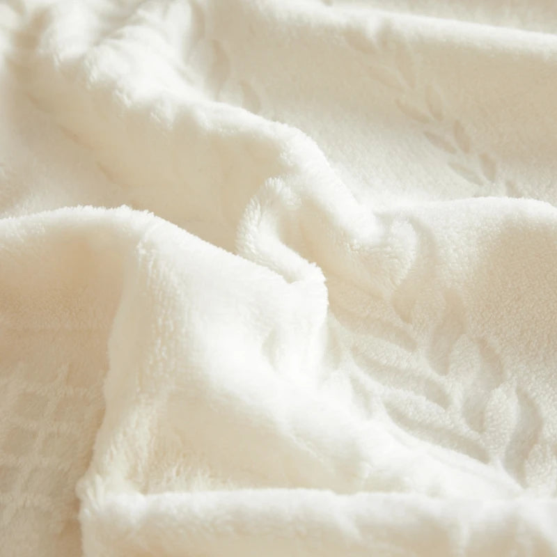 Warm Milk Velvet Bed Sheet | Thick Comfort Mattress Cover | Single, Queen & King | Elastic Band Fitted Protector