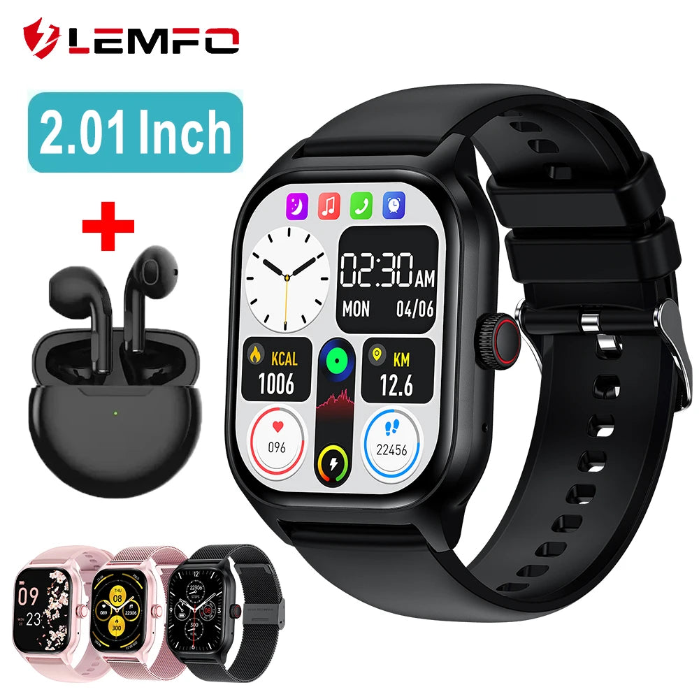 Smart Watch 2025 – Bluetooth Calling, Fitness Tracker & Music Control for Android & iOS