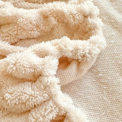 Flannel Fleece Bed Sheet | Winter Warm Coral Fitted Sheet | Double Bed Sofa Mattress Cover | Fluffy & Soft