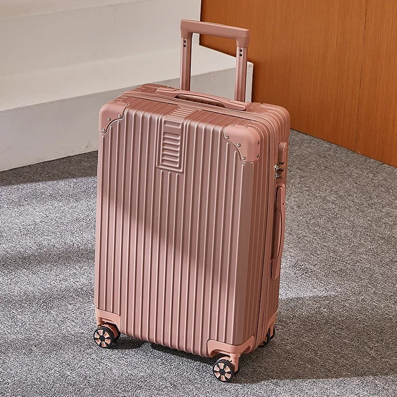 100% Aluminum Magnesium Alloy Travel Luggage – Trolley Carry-On & Checked Luggage 20", 22", 24", 26", 28" with Cup Holder