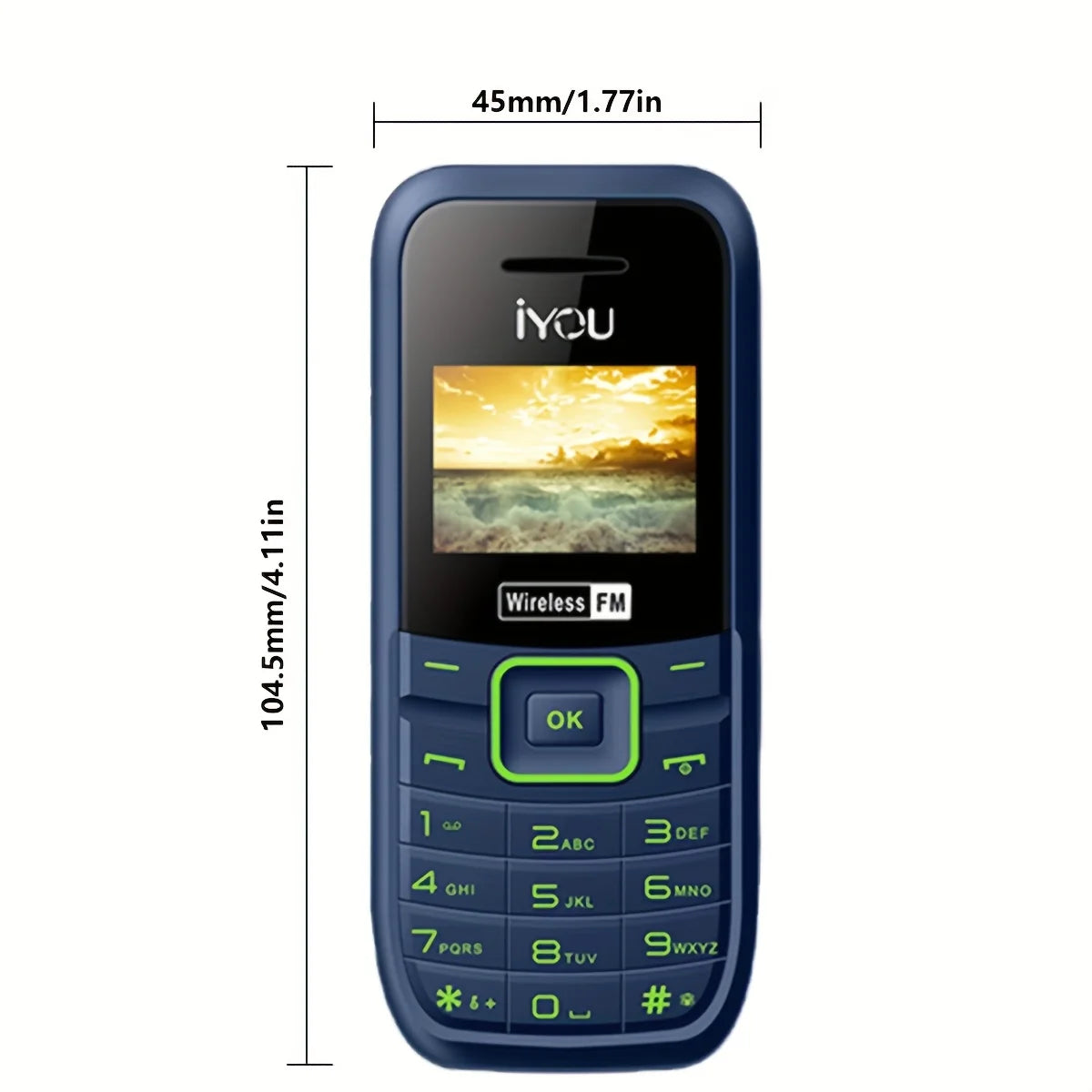 IYOU 3036 Dual SIM Mobile Phone – FM Radio, Flashlight, 1000mAh Long Standby Battery, Emergency Outdoor Cellphone