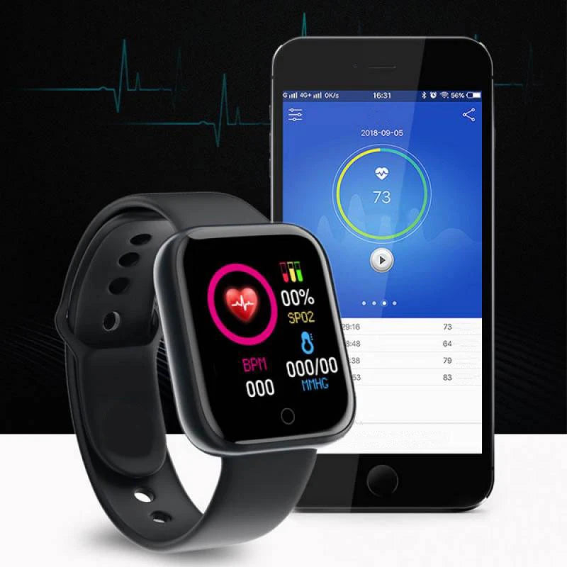 Smart Watch 2025 – Bluetooth Sports Fitness Tracker with Music Control, Sleep & Step Monitor for Men & Women