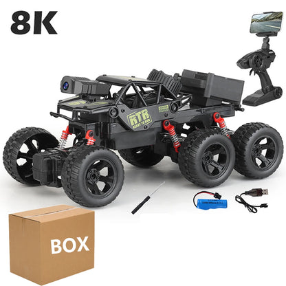 Six-Wheel Drive RC Car – Cross-Country Climbing Spray Racing Car for Kids & Adults