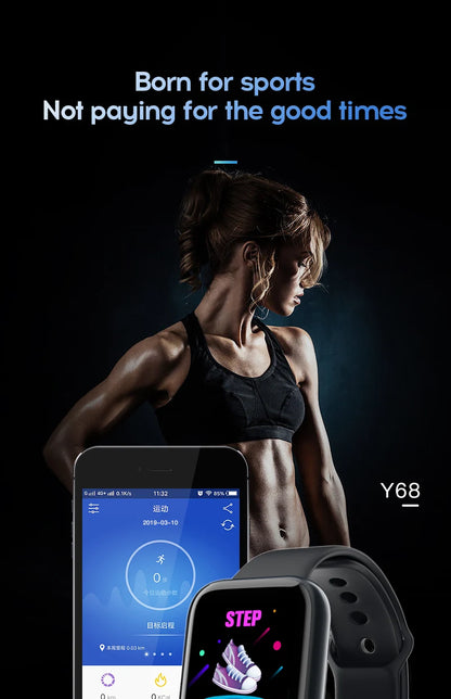 Smart Watch 2025 – Bluetooth Sports Fitness Tracker with Music Control, Sleep & Step Monitor for Men & Women