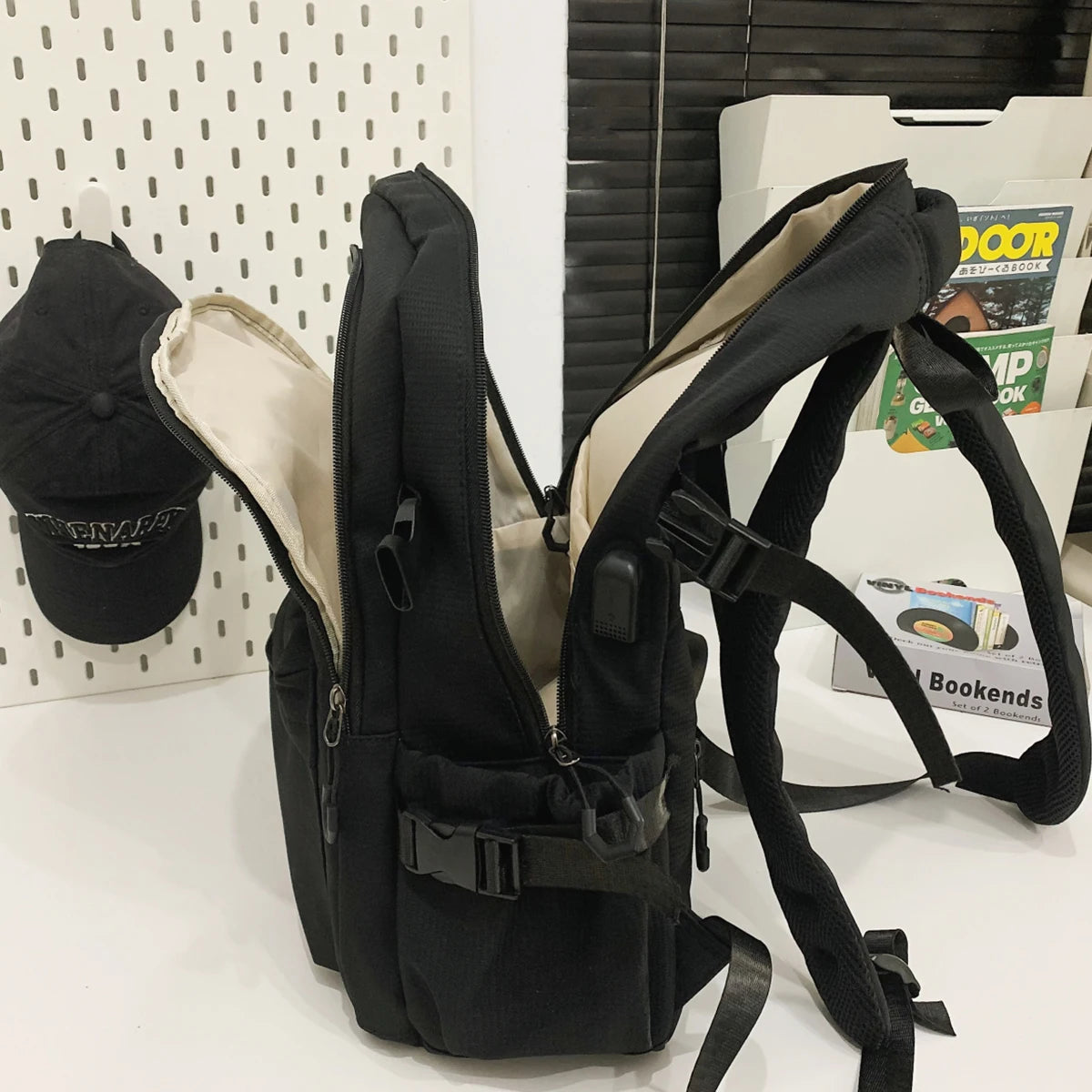 Unisex Japanese Style Schoolbag – Large-Capacity High School & Junior Student Backpack