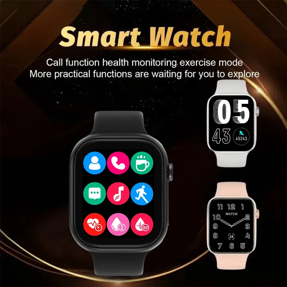 Smartwatch with Bluetooth Call, Health Tracking & 1.73