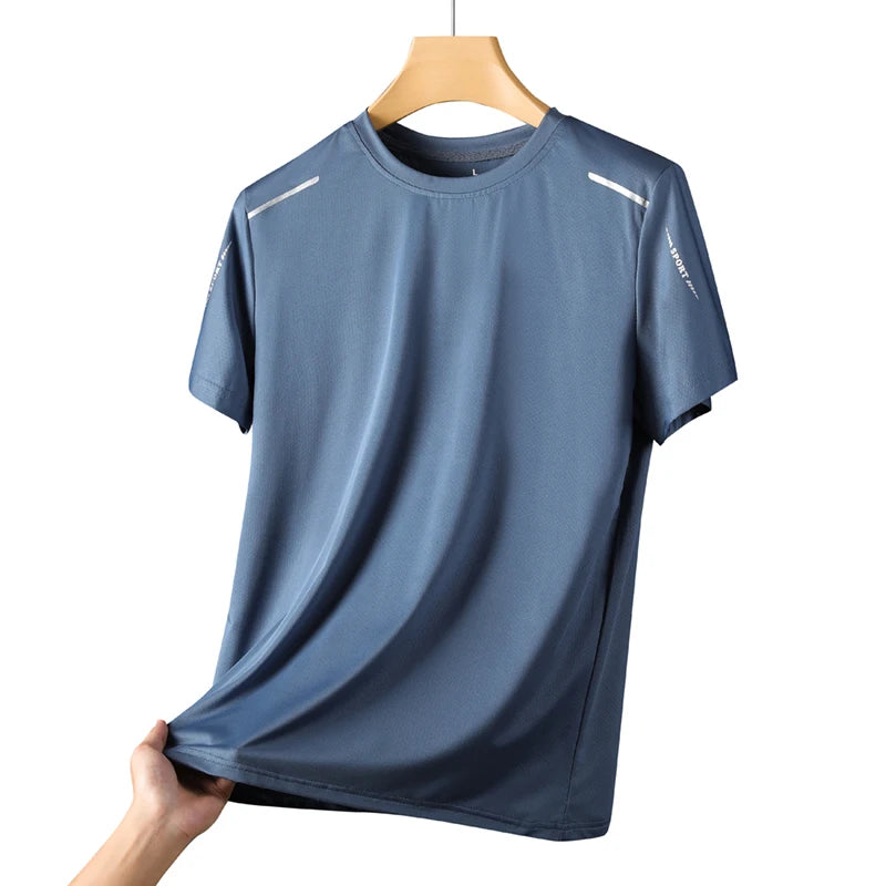CHRLCK Men’s Quick-Dry Running T-Shirt – Breathable Outdoor Sports Short Sleeve Tee for Summer