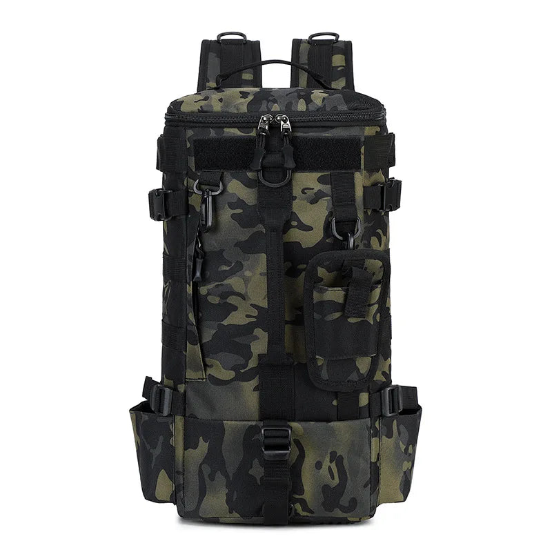 Tactical Fishing Backpack – Multifunctional Tackle Bag with Rod Holders & Outdoor Storage for Camping, Hiking & Fishing