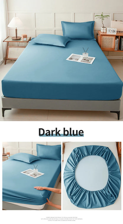 Waterproof Fitted Bed Sheet | 360° Elastic Band Mattress Protector | Single, Double, Queen & King