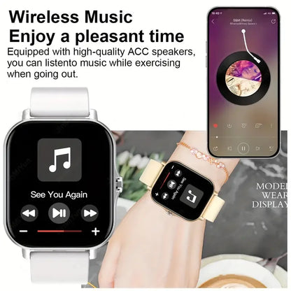 New Bluetooth Smart Watch 2024 – Talking Smartwatch with Blood Pressure & Oxygen Monitor for Men & Women