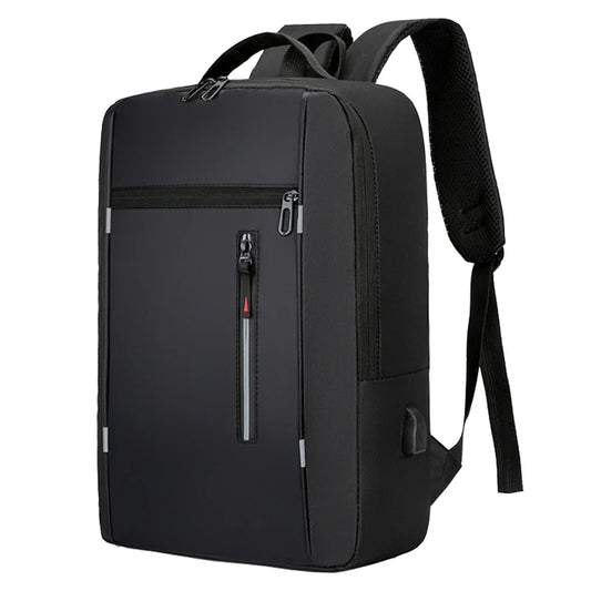 Waterproof Business Backpack for Men – USB Charging 15.6” Laptop Bag, Large Capacity School & Travel Backpack
