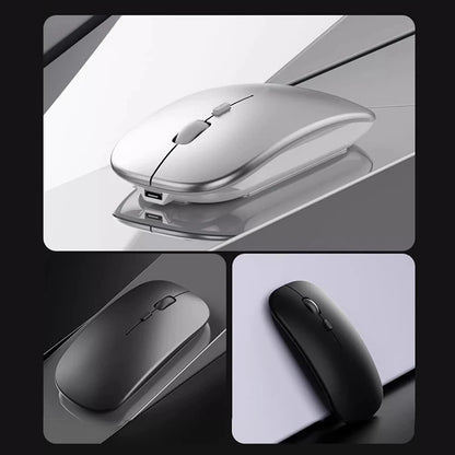 Portable Wireless Mouse Bluetooth 2.4GHz Dual Mode | Silent Ergonomic Mouse for Laptop, PC & MacBook