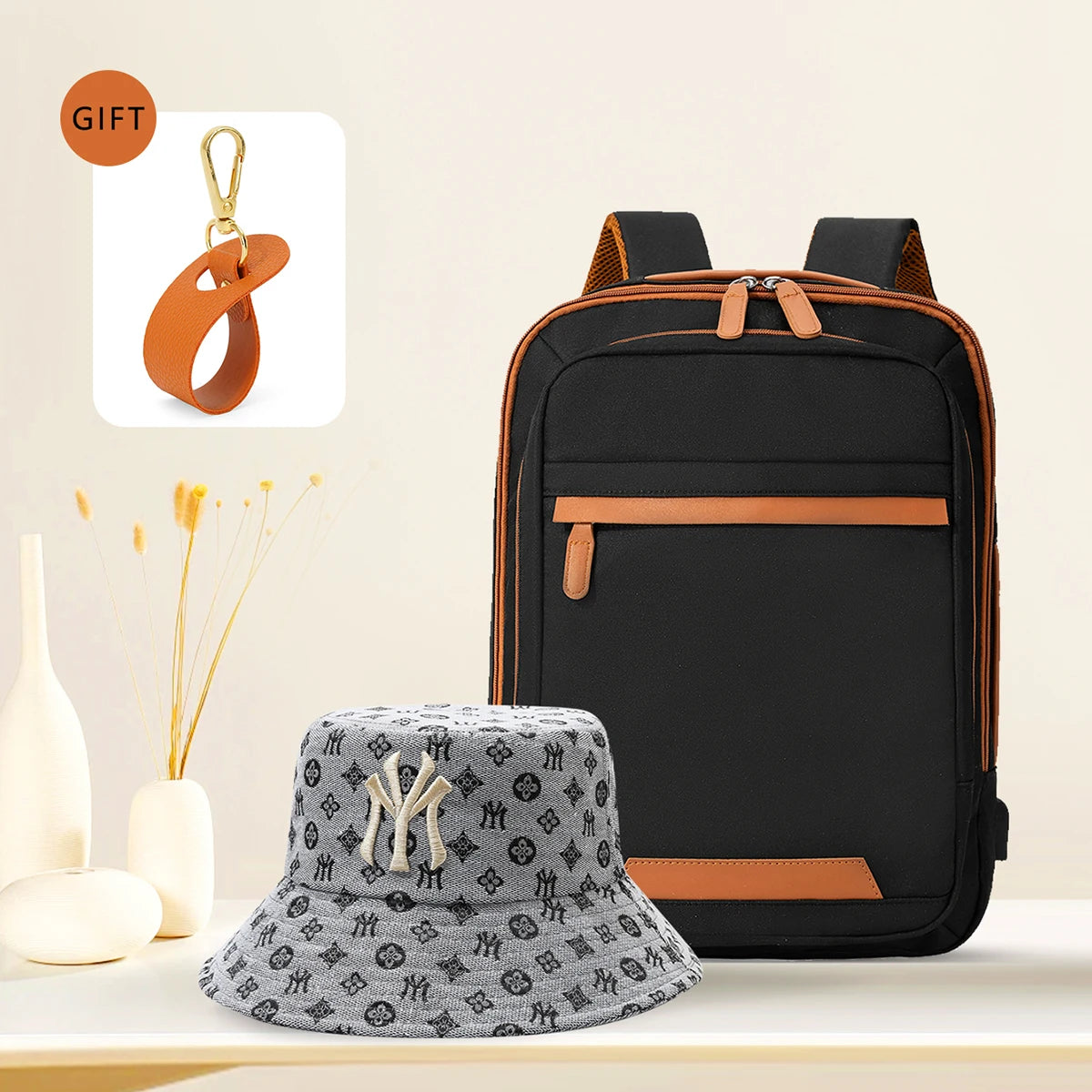 High-Quality USB Rechargeable Laptop Backpack – Waterproof Large Capacity Bag for Men, Women & Students