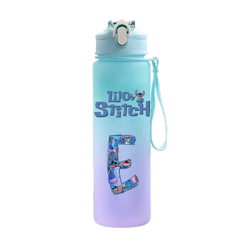 750ML Cartoon Lilo & Stitch Water Bottle – Large Capacity Portable Sport Bottle for Kids