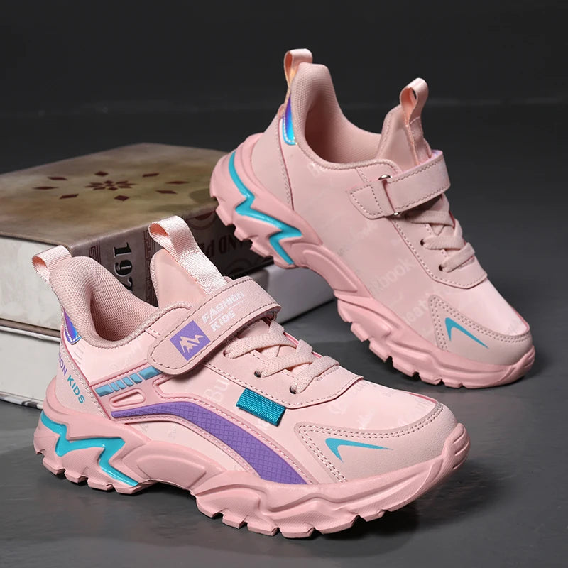 Kids Girls Running Shoes – Breathable, Non-Slip Sneakers for School, Sports & Outdoor Activities