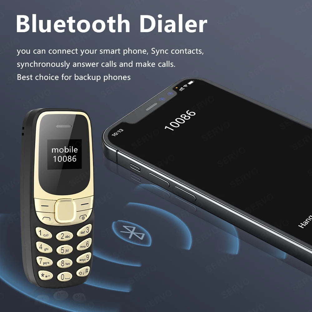 Mini Mobile Phone Dual SIM – Magic Voice, Auto Call Recorder, Bluetooth Dial, Blacklist, 2G Small Cellphone