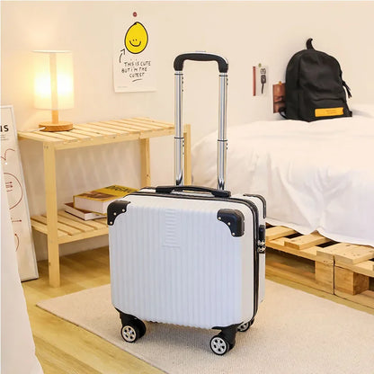 Travel Boarding Suitcase – Japanese-Style Retro Lightweight Trolley Case with Password Lock, Student Carry-On Luggage