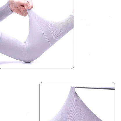 1 Pair Ice Silk Arm Sleeves – UV Protection Long Gloves for Outdoor Sports & Sun Protection
