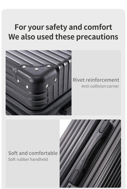 100% Aluminum Magnesium Alloy Travel Luggage – Trolley Carry-On & Checked Luggage 20", 22", 24", 26", 28" with Cup Holder