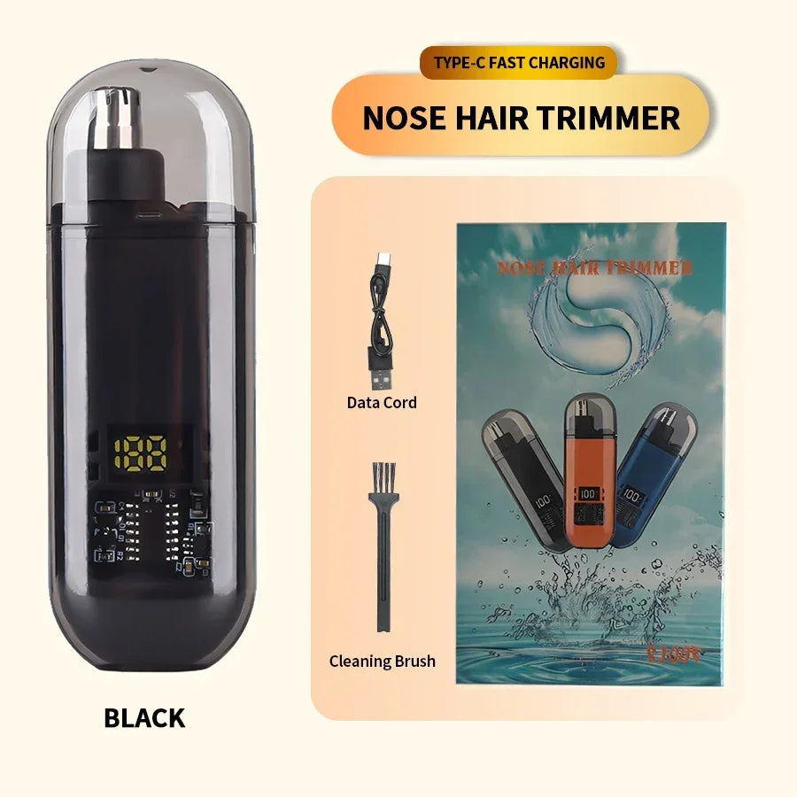 Electric Ear & Nose Hair Trimmer – Portable Painless Groomer for Men