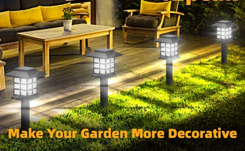 Solar LED Pathway Lights – Waterproof Outdoor Garden, Yard & Driveway Landscape Lamps