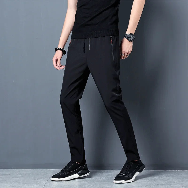 Men’s Casual Pants – Slim Fit Jogger Trousers with Elastic Waist S-3XL