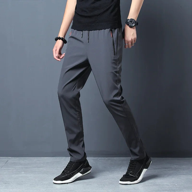 Men’s Casual Pants – Slim Fit Jogger Trousers with Elastic Waist S-3XL