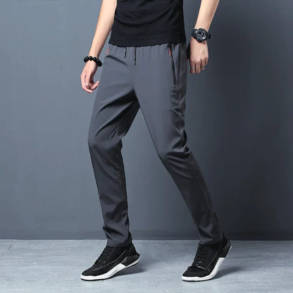 Men’s Casual Pants – Slim Fit Jogger Trousers with Elastic Waist S-3XL
