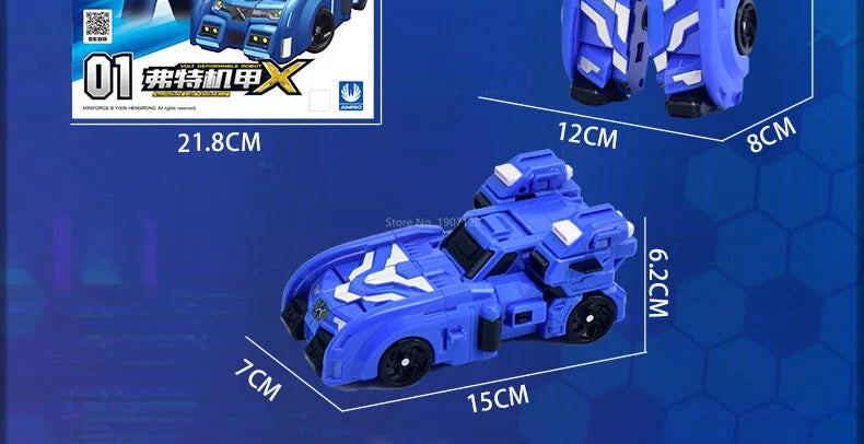 Mini Force Super Dinosaur Power Robot Toy – Transformation Action Figure Car & Airplane Deformation Toy