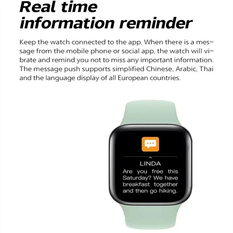 Smartwatch with Bluetooth Call, Health Tracking & 1.73" Display – For Android & iOS