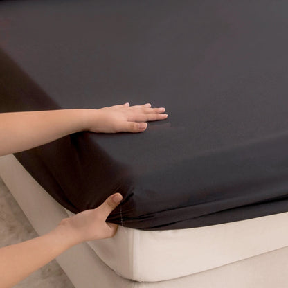 Waterproof Fitted Bed Sheet With 360 Elastic Band Bedsheet Bedspreads for Single Double King Queen Size Mattress Protector Cover