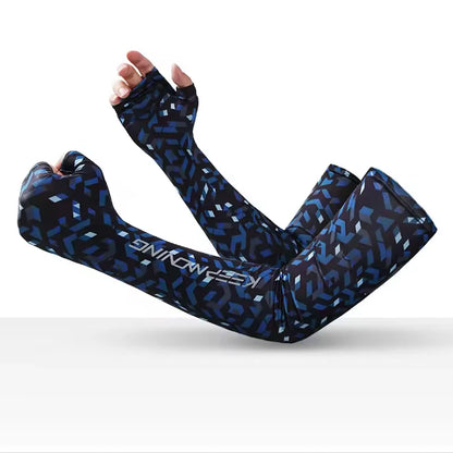 Summer Ice Silk Arm Sleeves – UV Protection Cooling Sports Sleeves for Men & Women | Cycling, Running & Outdoor Fitness