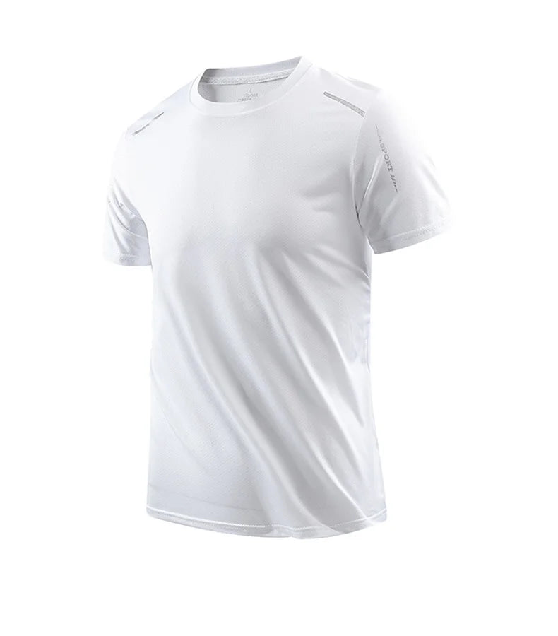 CHRLCK Men’s Quick-Dry Running T-Shirt – Breathable Outdoor Sports Short Sleeve Tee for Summer