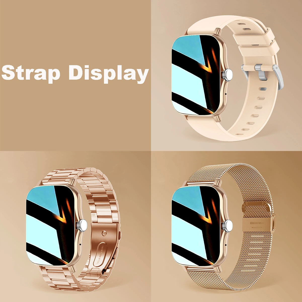 Waterproof Smart Watch – Bluetooth Call, Message Alerts & Fitness Tracker for Android & iPhone