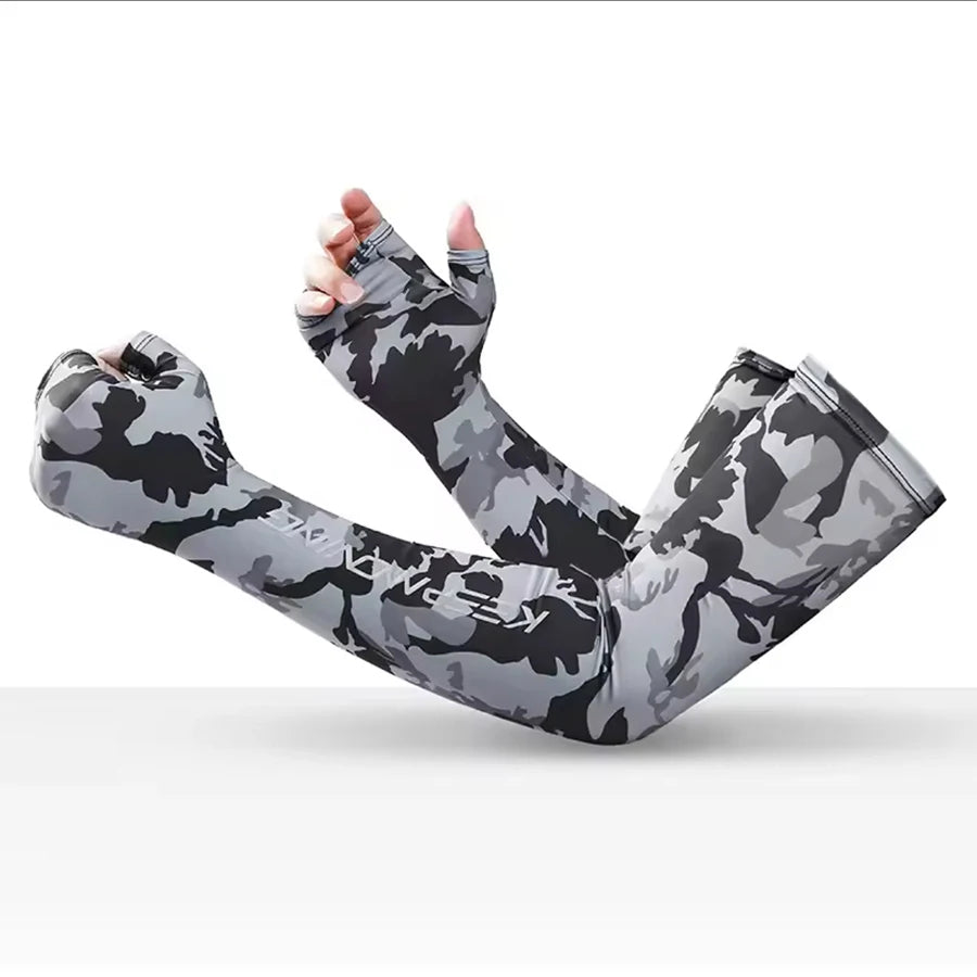 Summer Ice Silk Arm Sleeves – UV Protection Cooling Sports Sleeves for Men & Women | Cycling, Running & Outdoor Fitness