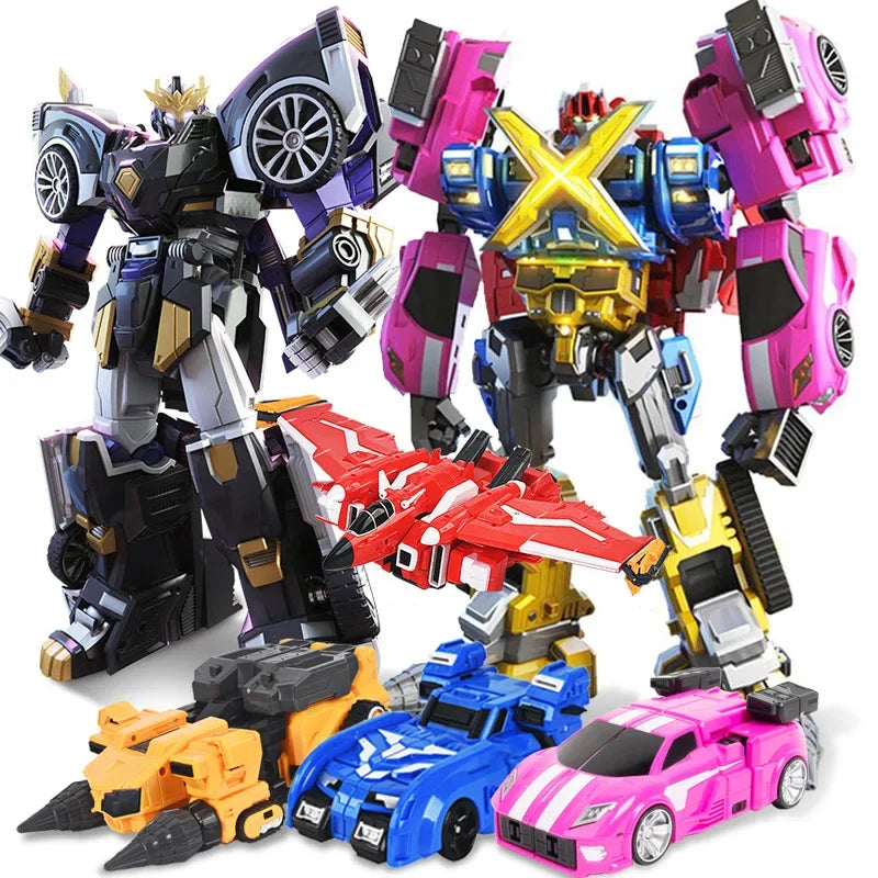 Mini Force Super Dinosaur Power Robot Toy – Transformation Action Figure Car & Airplane Deformation Toy