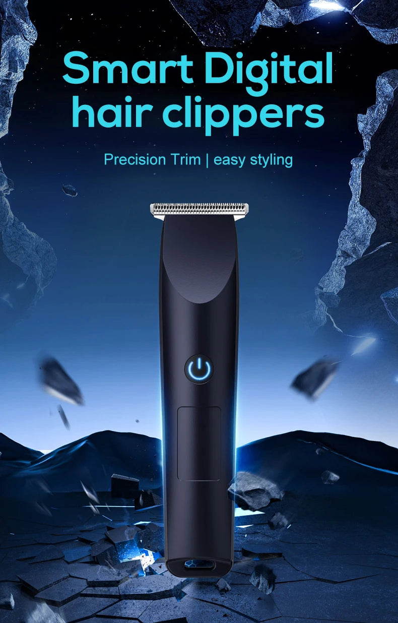 Small Hair Clipper for Home Use – USB Rechargeable, Portable with Replaceable Nozzle