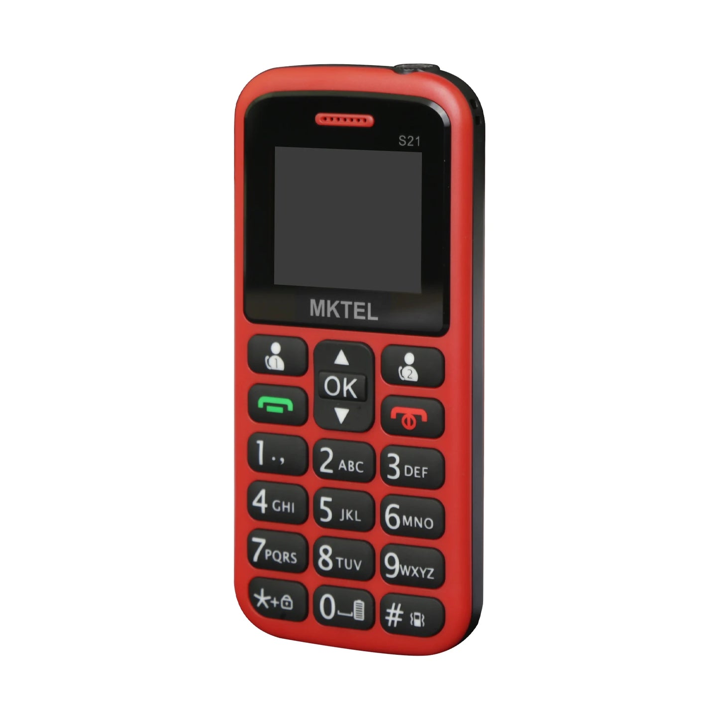 MKTEL S21 Feature Phone – 1.77" Screen, Dual SIM Dual Standby, 800mAh Battery, Loud Speaker, MP3/MP4, FM Radio, 2G GSM
