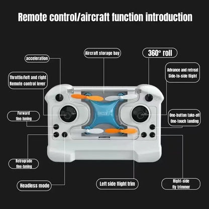 Mini Remote Control Drone – Fixed Height Micro Quadcopter Toy Aircraft for Kids & Beginners